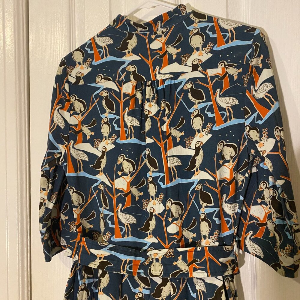 Palava Cynthia Dress in Blue Puffins - Picture 9 of 14